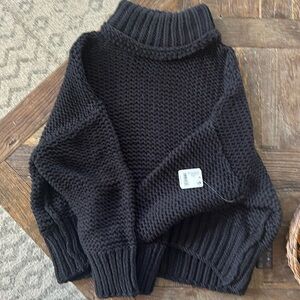 NWT. Free People black sweater